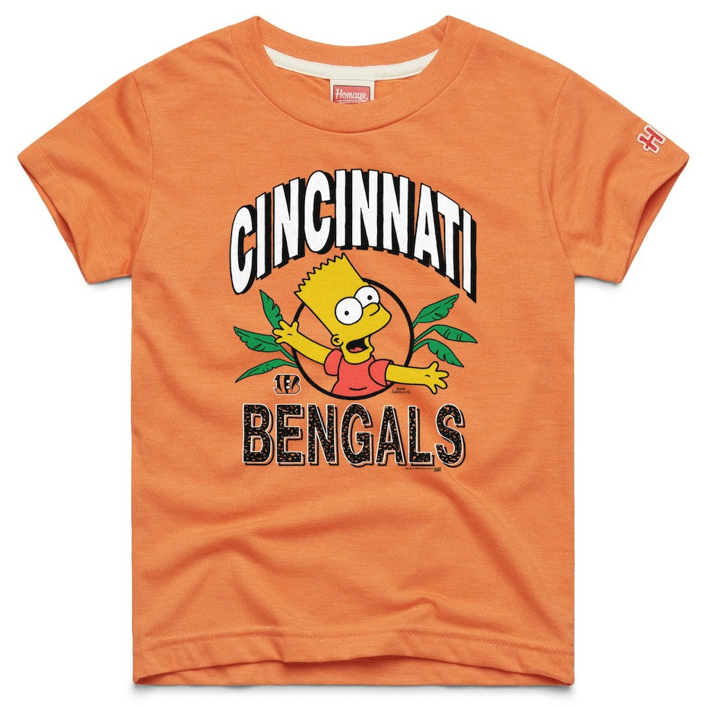 NFL Cincinnati Bengals Homage x The Simpsons Youth Tri-Blend T-Shirt
