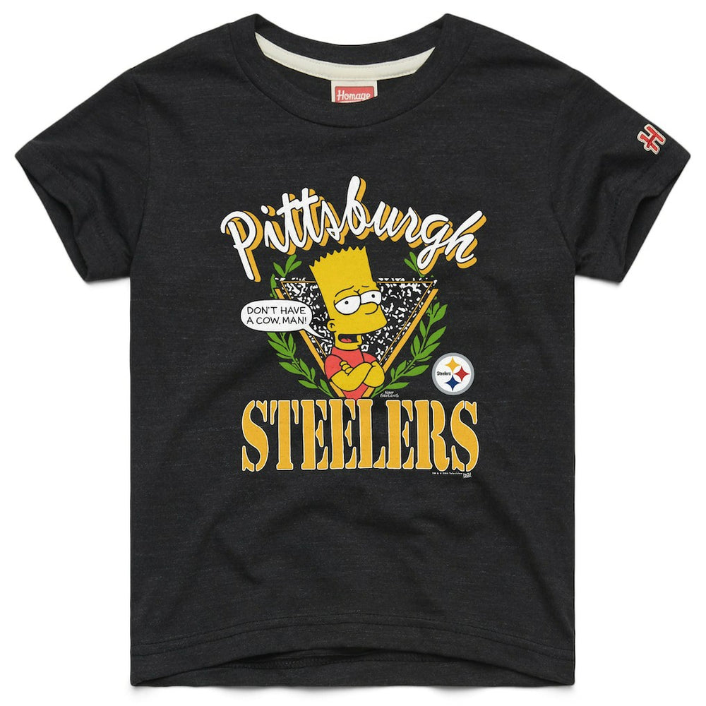 NFL Pittsburgh Steelers Homage x The Simpsons Youth Tri-Blend T-Shirt