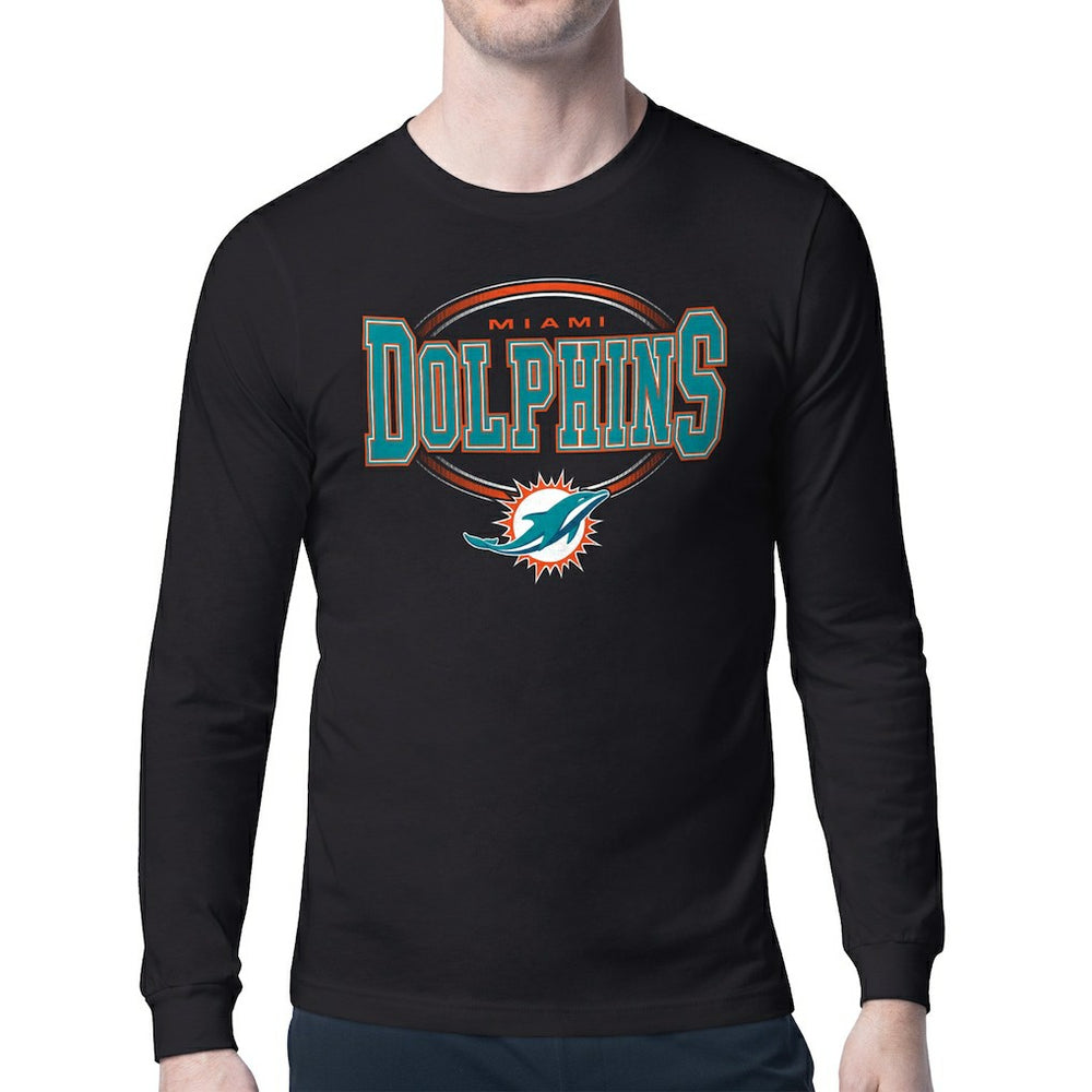 NFL Miami Dolphins Starter Team Track Graphic Long Sleeve T-Shirt