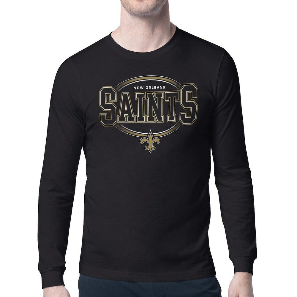 NFL New Orleans Saints Starter Team Track Graphic Long Sleeve T-Shirt
