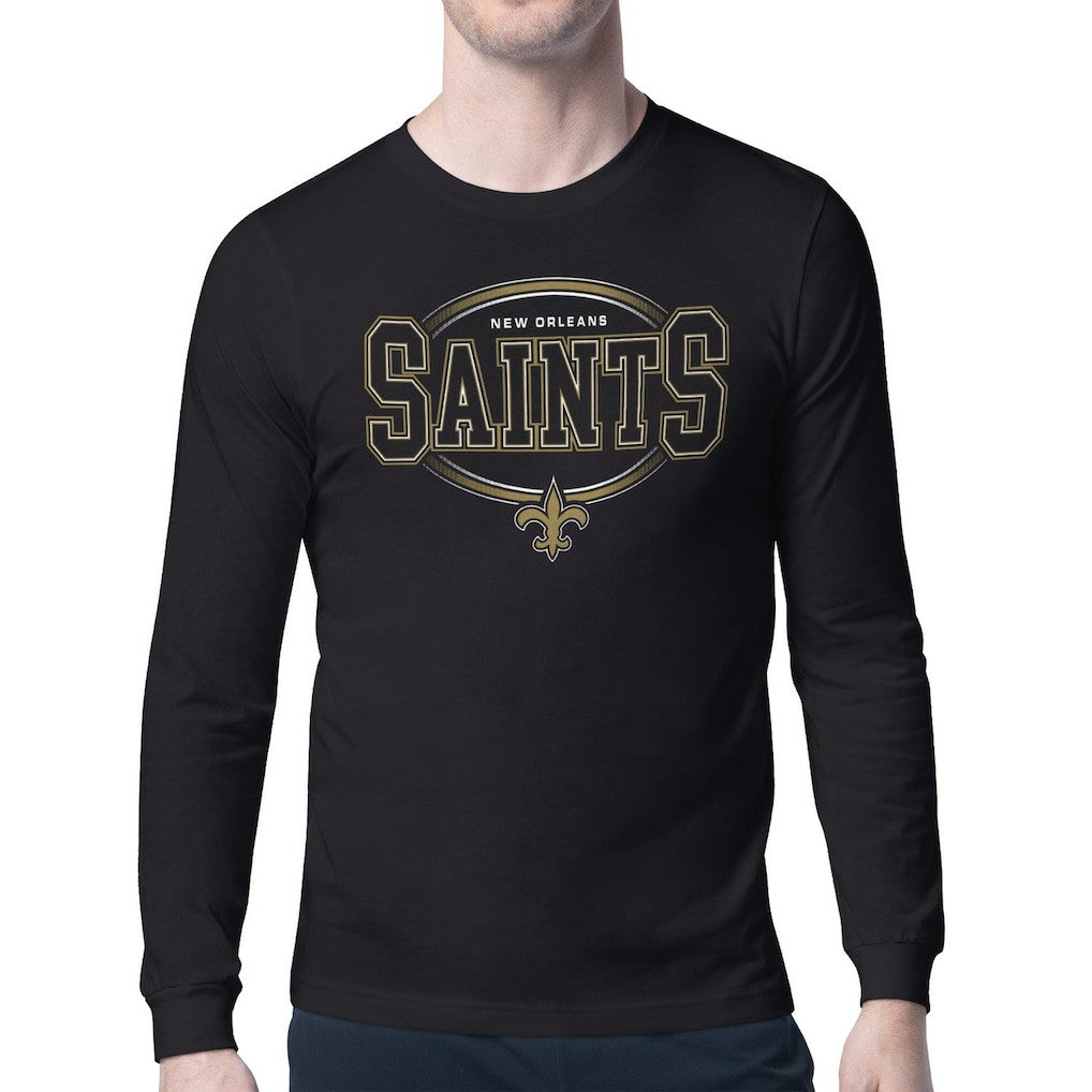 NFL New Orleans Saints Starter Team Track Graphic Long Sleeve T-Shirt
