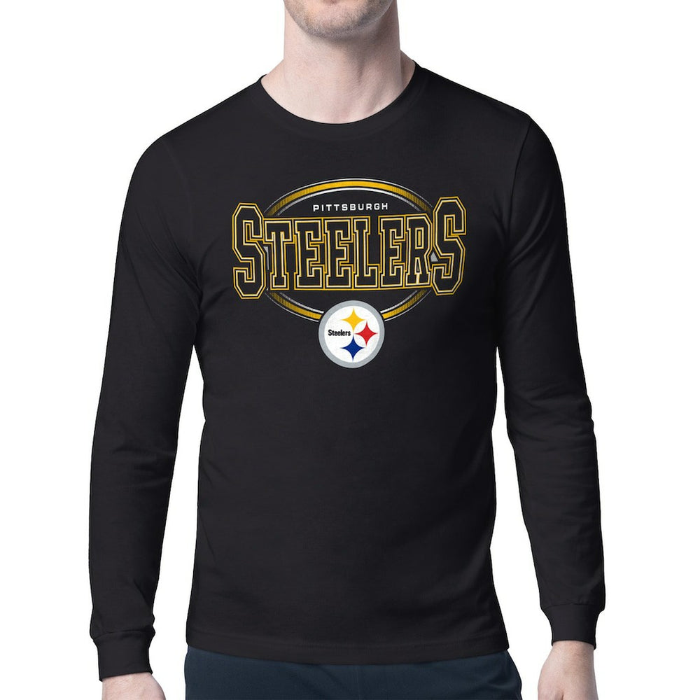 NFL Pittsburgh Steelers Starter Team Track Graphic Long Sleeve T-Shirt