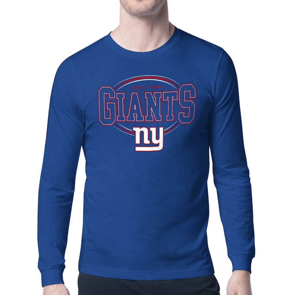 NFL New York Giants Starter Team Track Graphic Long Sleeve T-Shirt