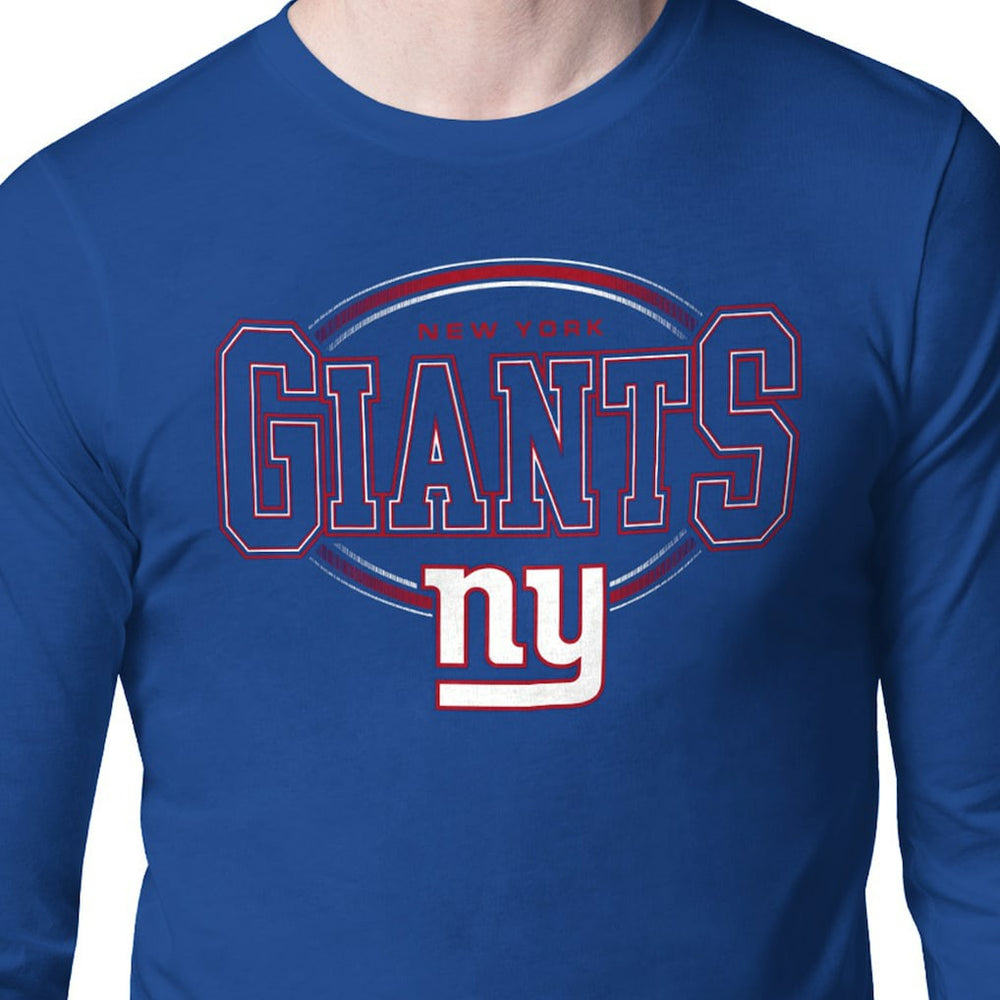 NFL New York Giants Starter Team Track Graphic Long Sleeve T-Shirt