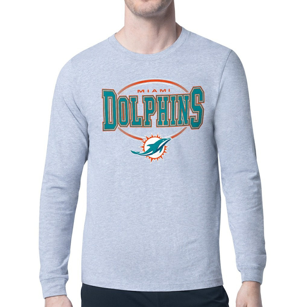 NFL Miami Dolphins Starter Team Track Graphic Long Sleeve T-Shirt