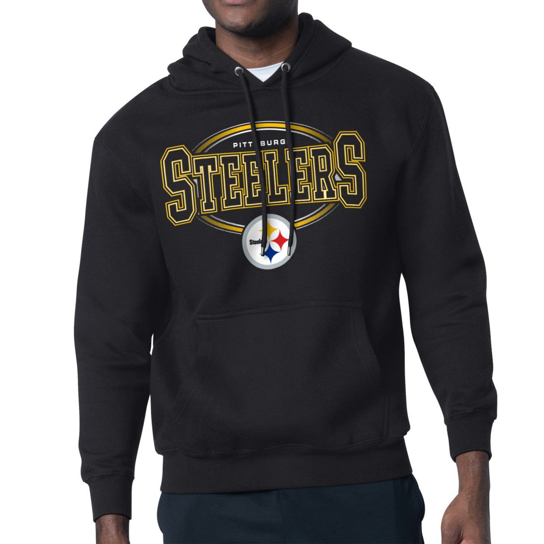 NFL Pittsburgh Steelers Starter Team Track Graphic Pullover Hoodie