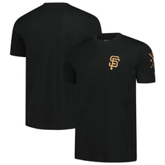 San Francisco Giants Bronze Logo with Cross Bats Established T-Shirt - Black | New Era