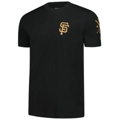 San Francisco Giants Bronze Logo with Cross Bats Established T-Shirt - Black | New Era