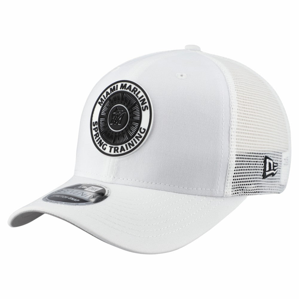 Miami Marlins 2026 Spring Training Fan Pack 9SEVENTY Adjustable Trucker Hat - White | New Era