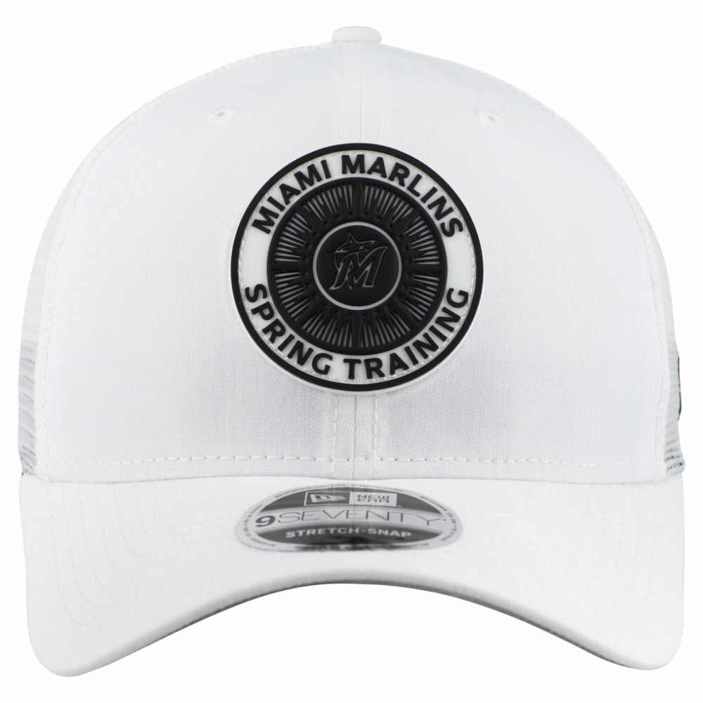 Miami Marlins 2026 Spring Training Fan Pack 9SEVENTY Adjustable Trucker Hat - White | New Era