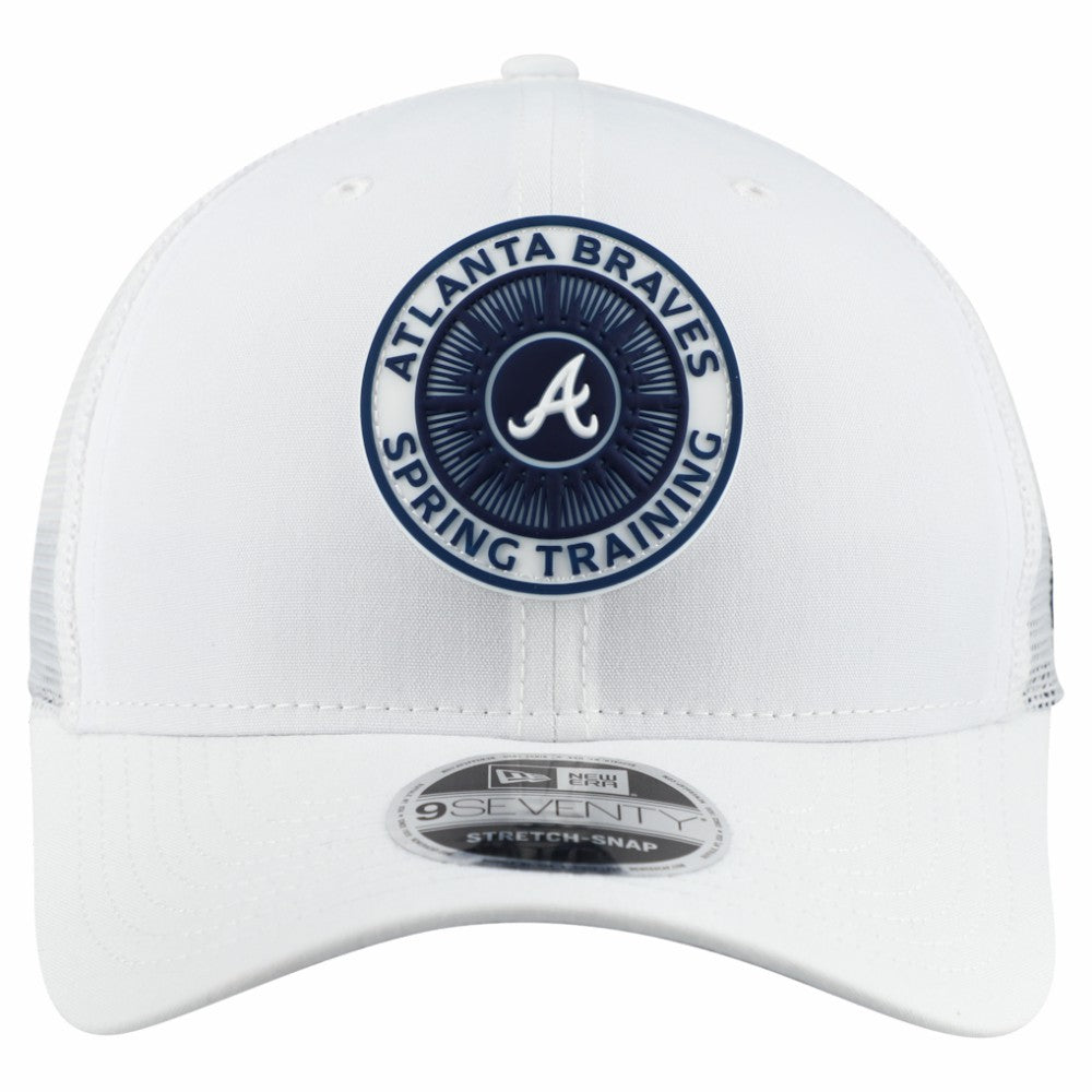Atlanta Braves 2026 Spring Training Fan Pack 9SEVENTY Adjustable Trucker Hat - White | New Era
