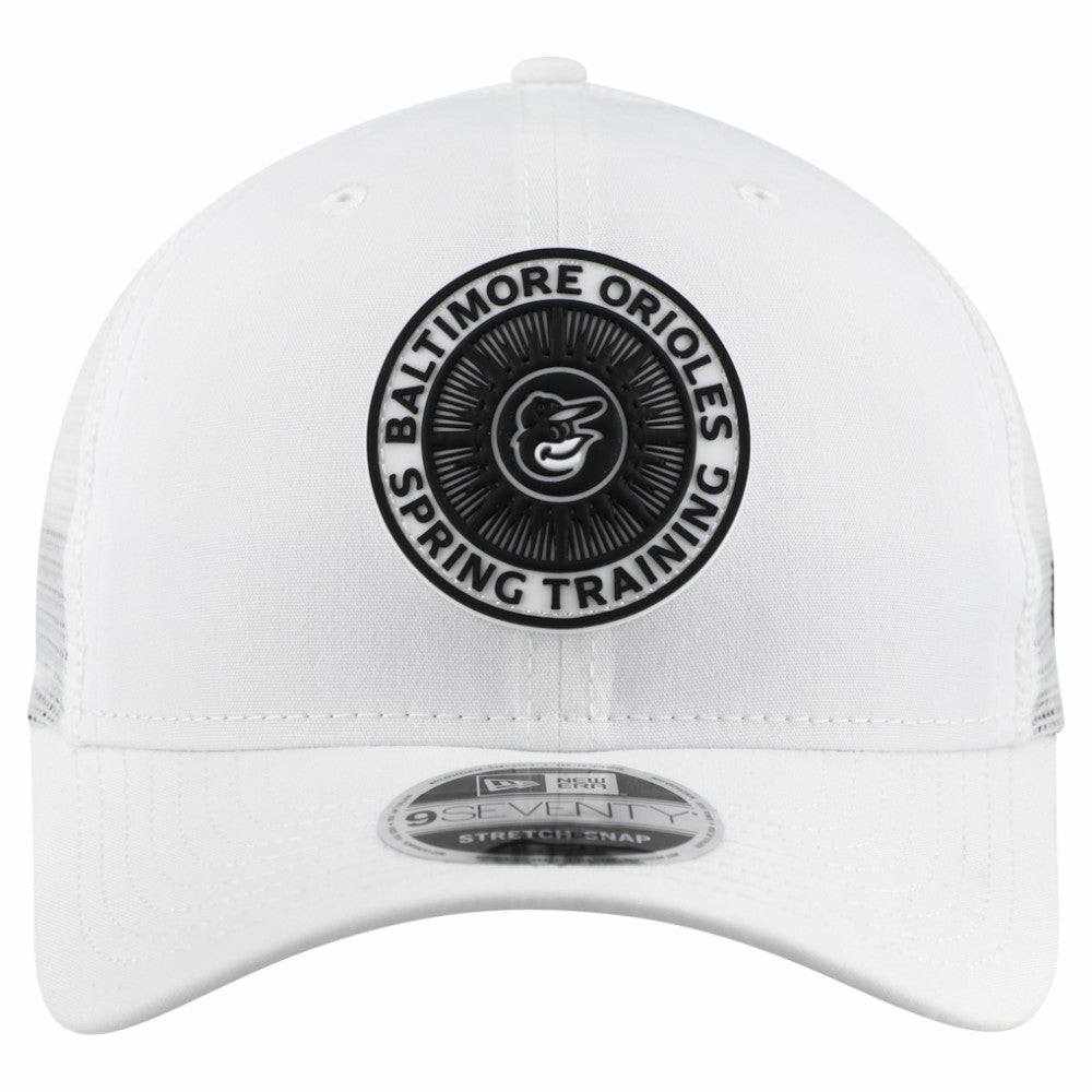 Baltimore Orioles 2026 Spring Training Fan Pack 9SEVENTY Adjustable Trucker Hat - White | New Era