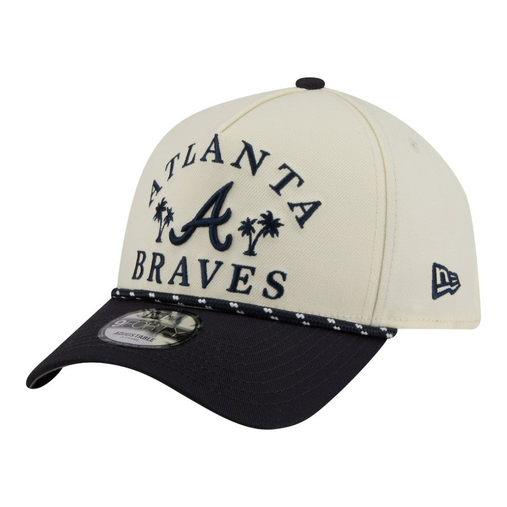 Atlanta Braves 2026 Spring Training Fan Pack Rope A-Frame 9FORTY Adjustable Hat - Cream | New Era