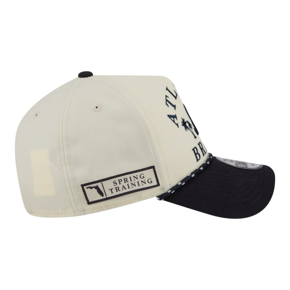 Atlanta Braves 2026 Spring Training Fan Pack Rope A-Frame 9FORTY Adjustable Hat - Cream | New Era