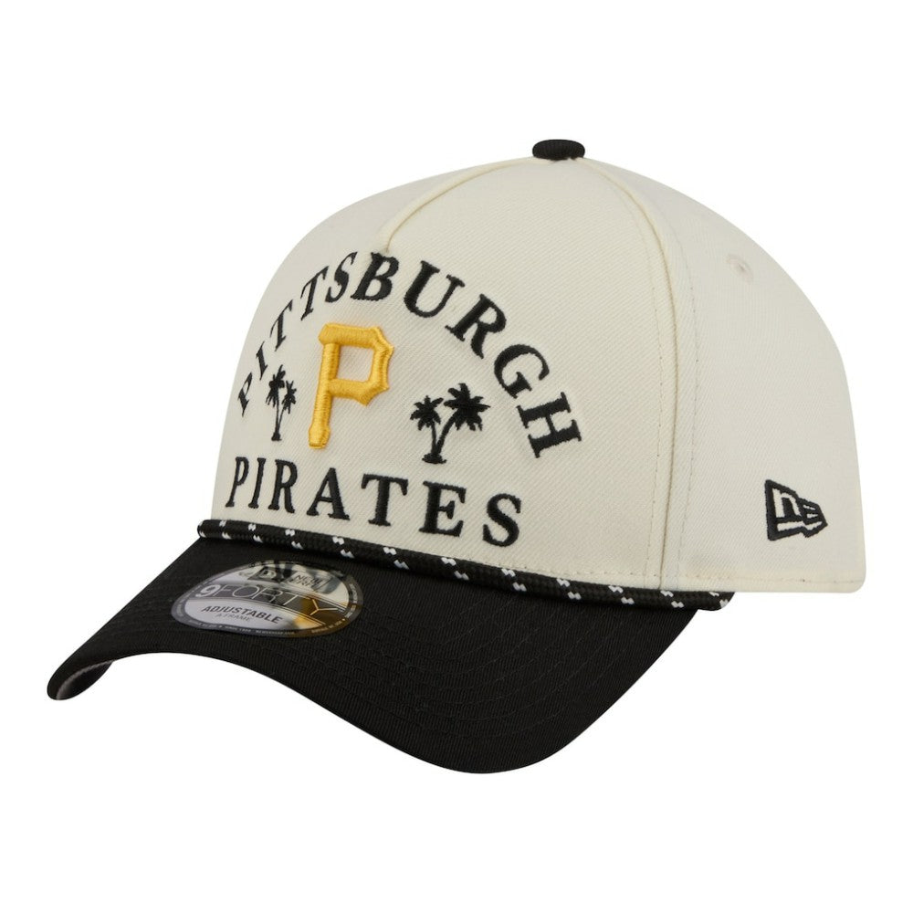 Pittsburgh Pirates 2026 Spring Training Fan Pack Rope A-Frame 9FORTY Adjustable Hat - Cream | New Era