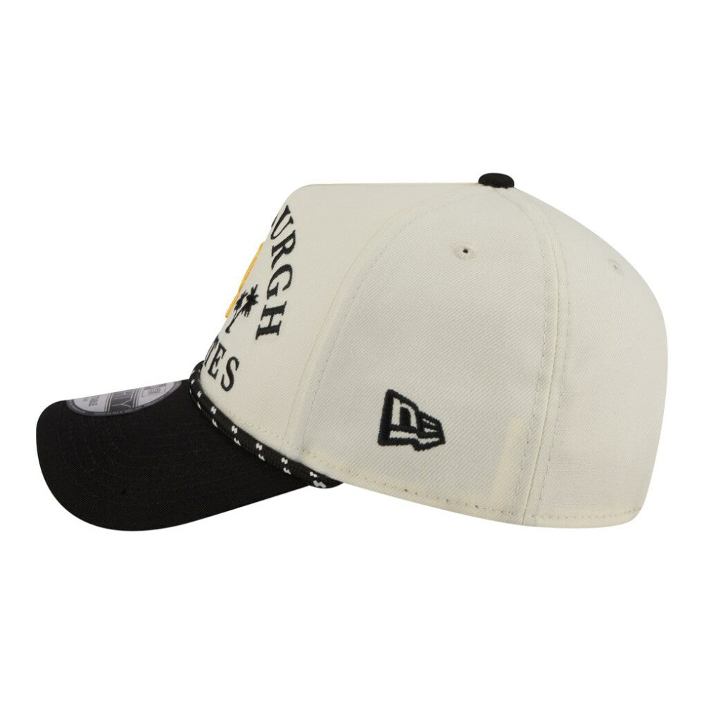 Pittsburgh Pirates 2026 Spring Training Fan Pack Rope A-Frame 9FORTY Adjustable Hat - Cream | New Era