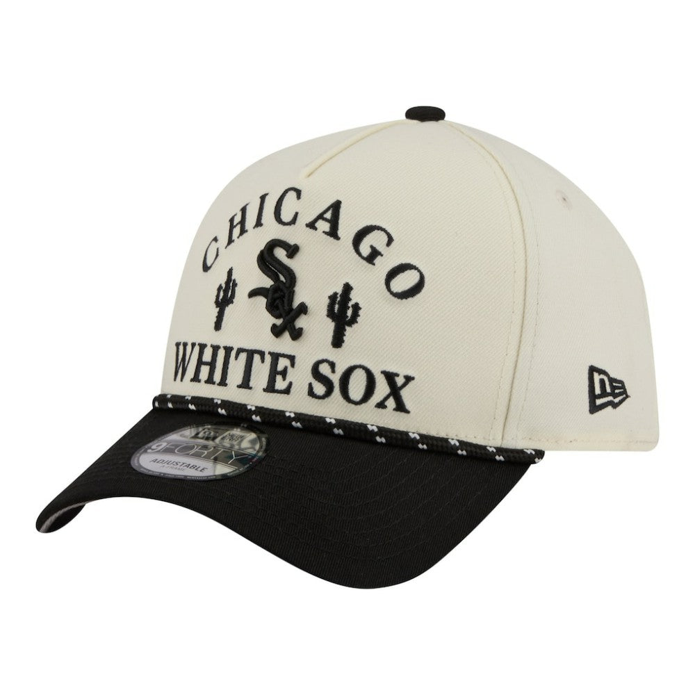 Chicago White Sox 2026 Spring Training Fan Pack Rope A-Frame 9FORTY Adjustable Hat - Cream | New Era