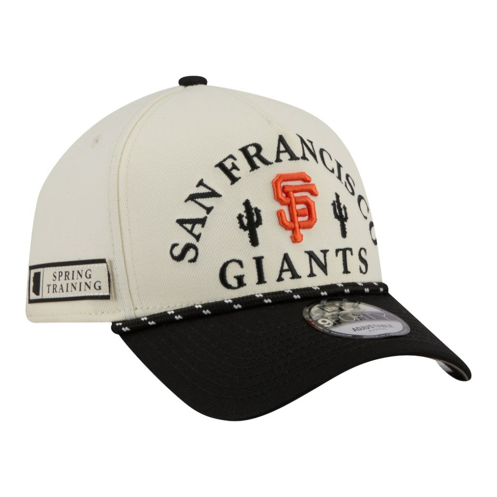 San Francisco Giants 2026 Spring Training Fan Pack Rope A-Frame 9FORTY Adjustable Hat - Cream | New Era