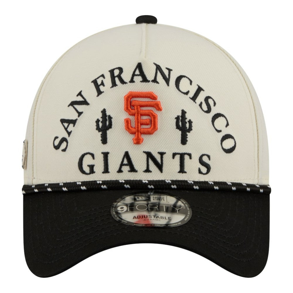 San Francisco Giants 2026 Spring Training Fan Pack Rope A-Frame 9FORTY Adjustable Hat - Cream | New Era