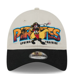 Pittsburgh Pirates Youth 2026 Spring Training Fan Pack Batter 9TWENTY Adjustable Hat - Stone/Black | New Era