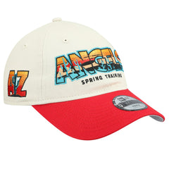 Los Angeles Angels Youth 2026 Spring Training Fan Pack Batter 9TWENTY Adjustable Hat - Stone/Red | New Era
