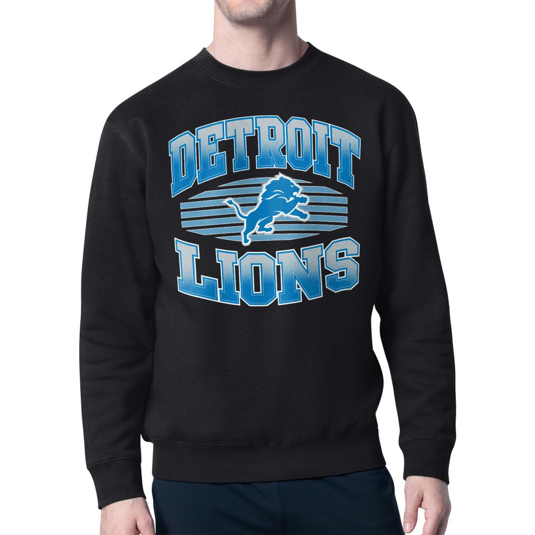 NFL Detroit Lions Starter Team Grit Graphic Fleece Pullover Sweatshirt