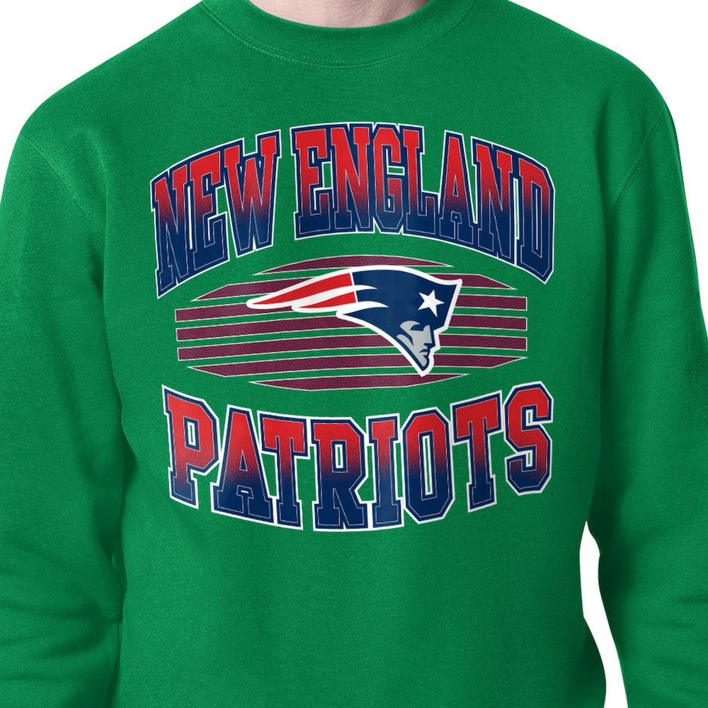 NFL New England Patriots Starter Team Grit Graphic Fleece Pullover Sweatshirt