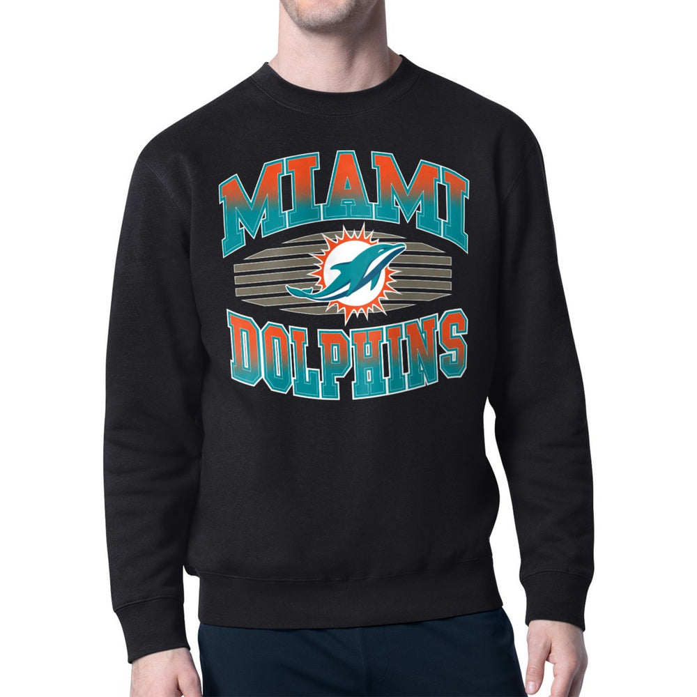 NFL Miami Dolphins Starter Team Grit Graphic Fleece Pullover Sweatshirt