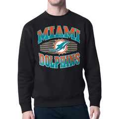 NFL Miami Dolphins Starter Team Grit Graphic Fleece Pullover Sweatshirt