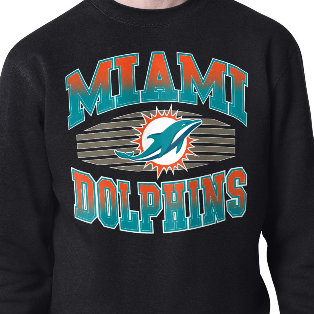 NFL Miami Dolphins Starter Team Grit Graphic Fleece Pullover Sweatshirt