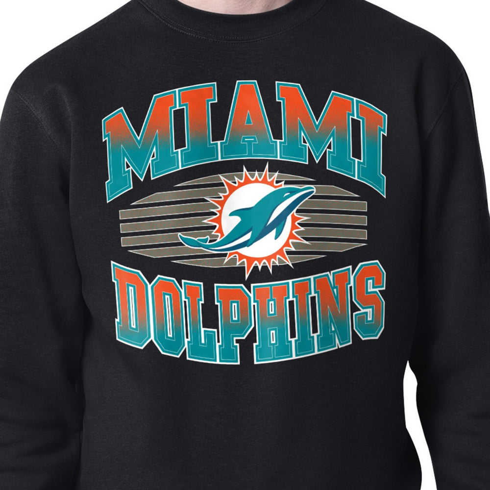 NFL Miami Dolphins Starter Team Grit Graphic Fleece Pullover Sweatshirt