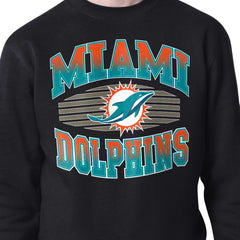 NFL Miami Dolphins Starter Team Grit Graphic Fleece Pullover Sweatshirt