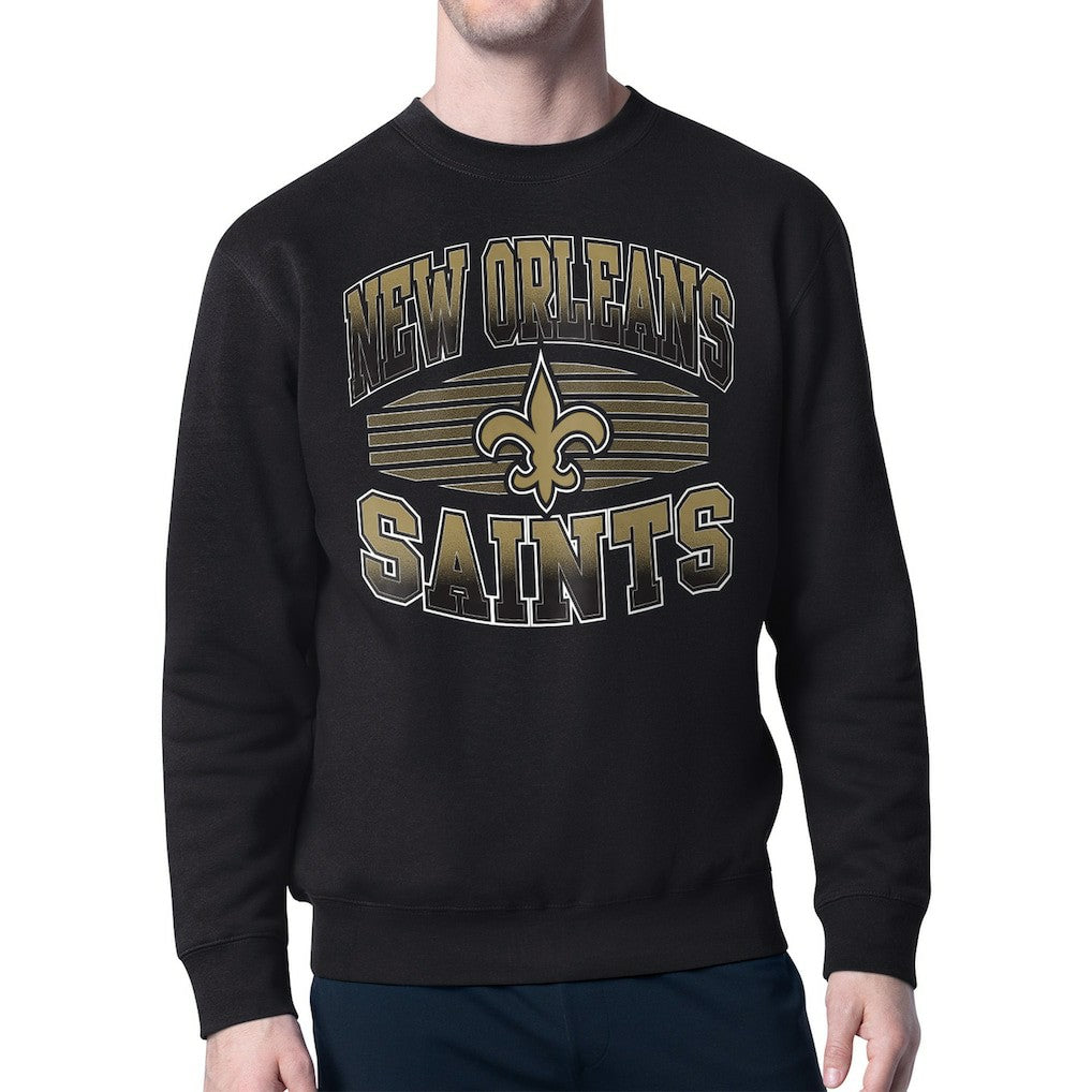 NFL New Orleans Saints Starter Team Grit Graphic Fleece Pullover Sweatshirt