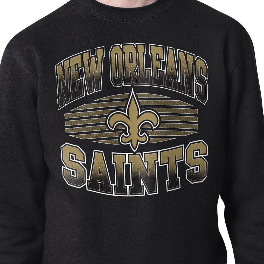 NFL New Orleans Saints Starter Team Grit Graphic Fleece Pullover Sweatshirt