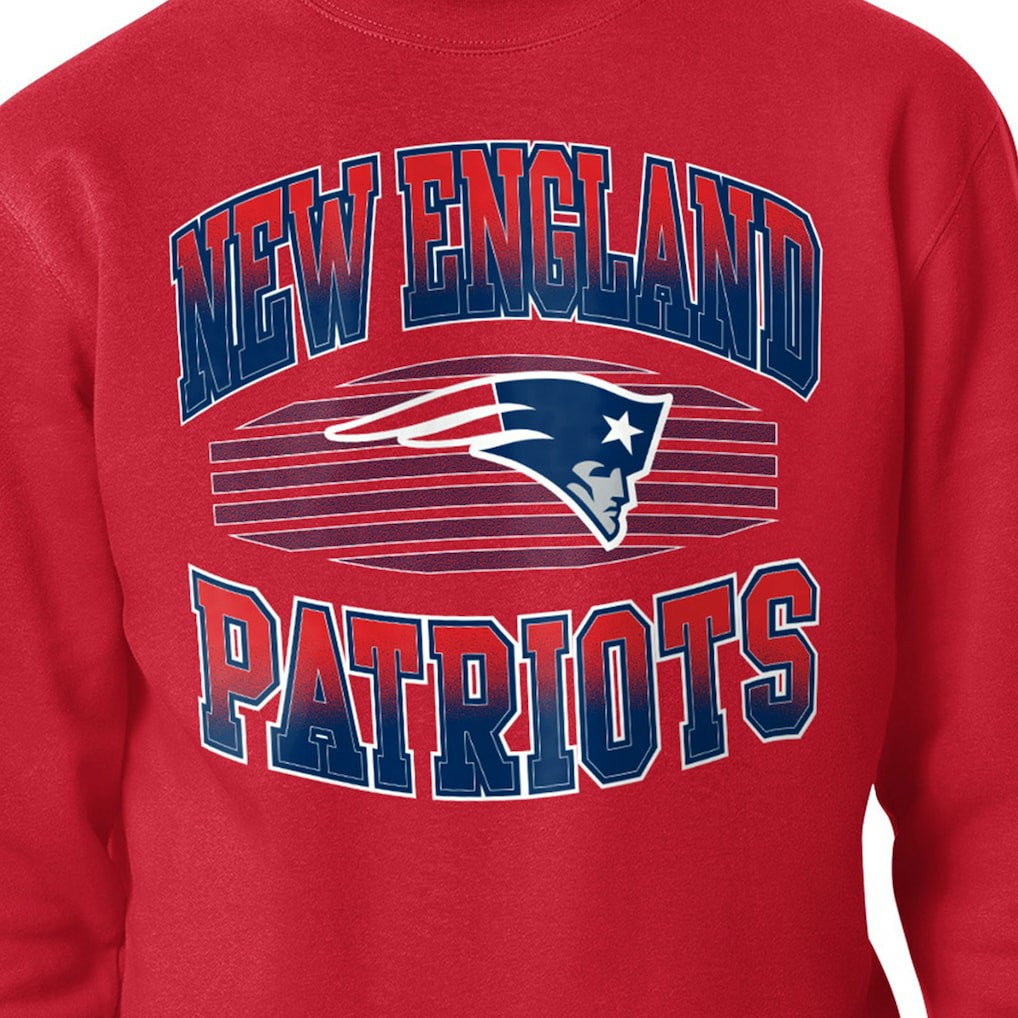 NFL New England Patriots Starter Team Grit Graphic Fleece Pullover Sweatshirt