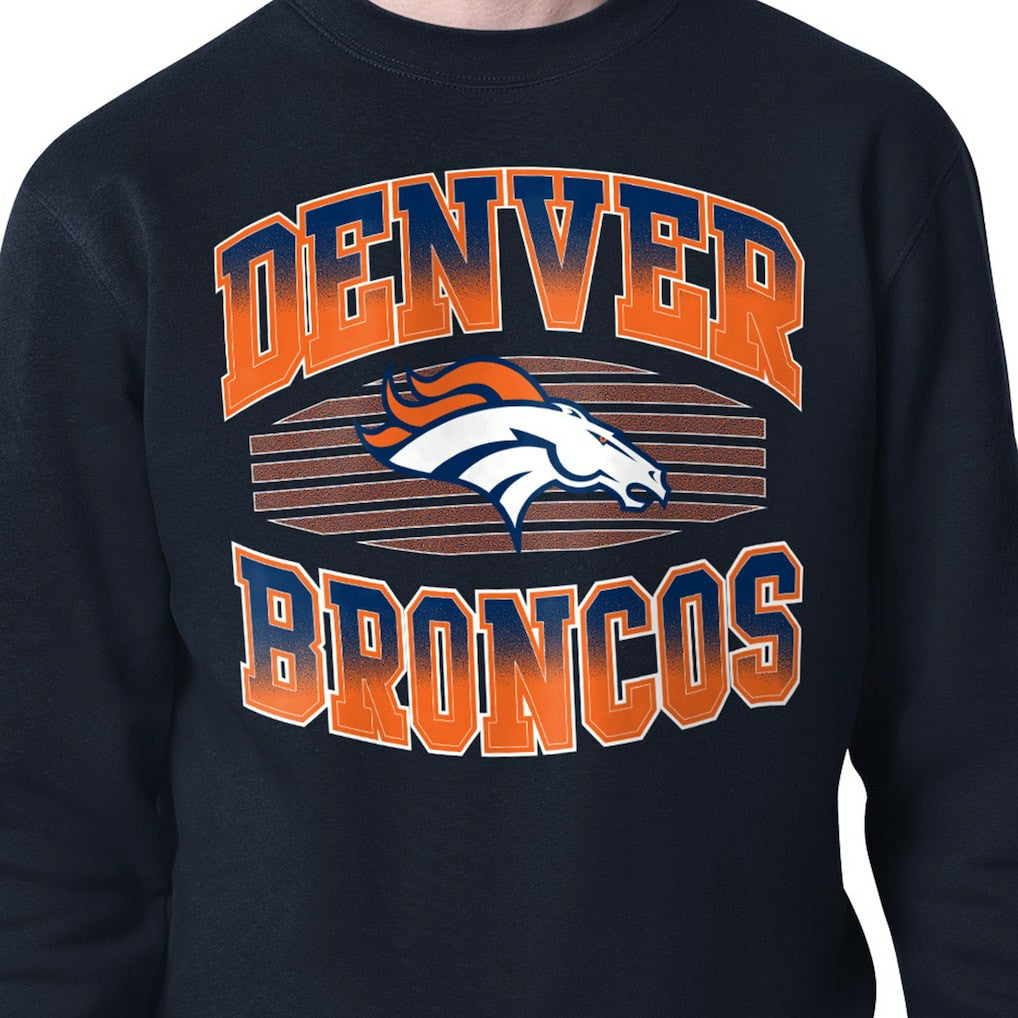 NFL Denver Broncos Starter Team Grit Graphic Fleece Pullover Sweatshirt
