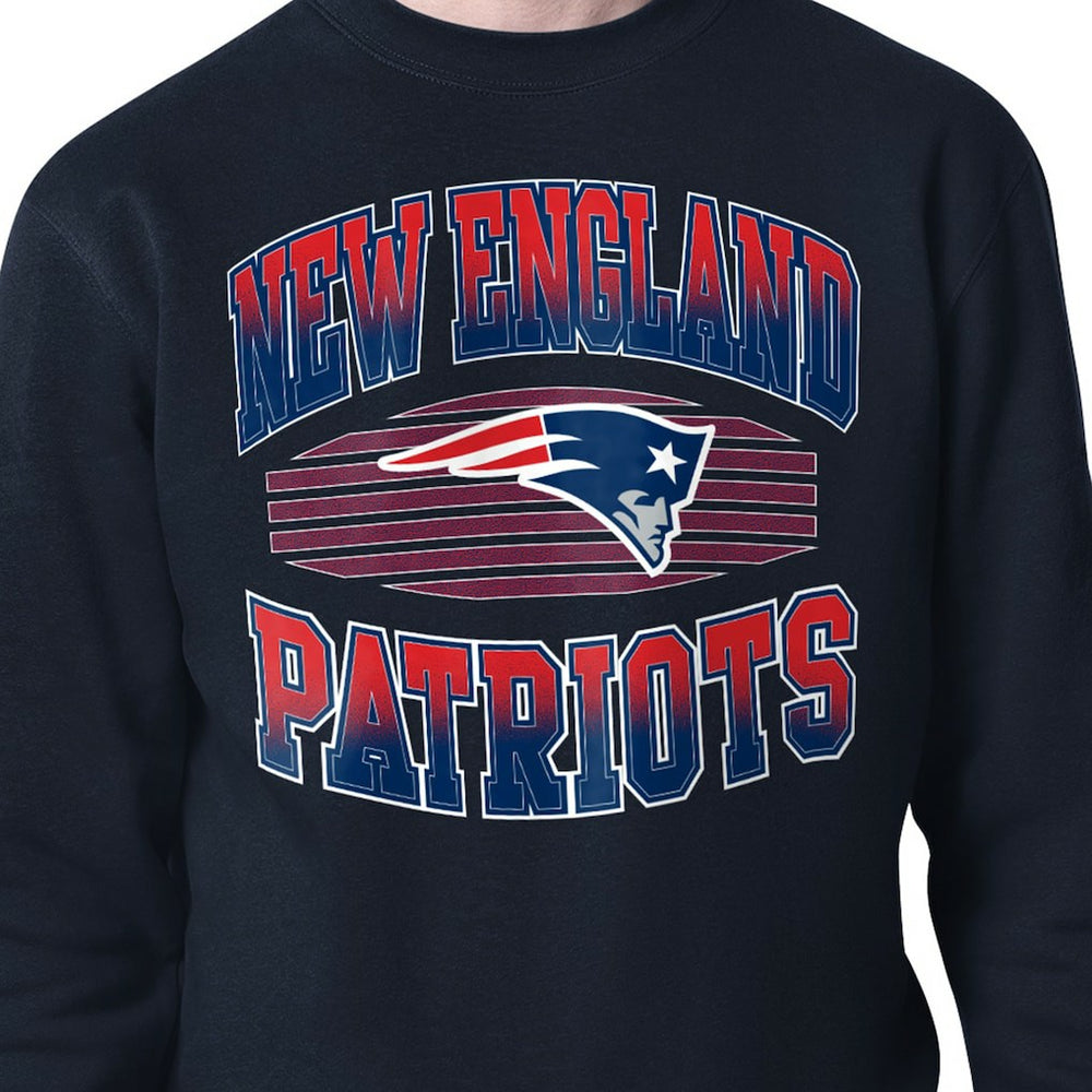 NFL New England Patriots Starter Team Grit Graphic Fleece Pullover Sweatshirt