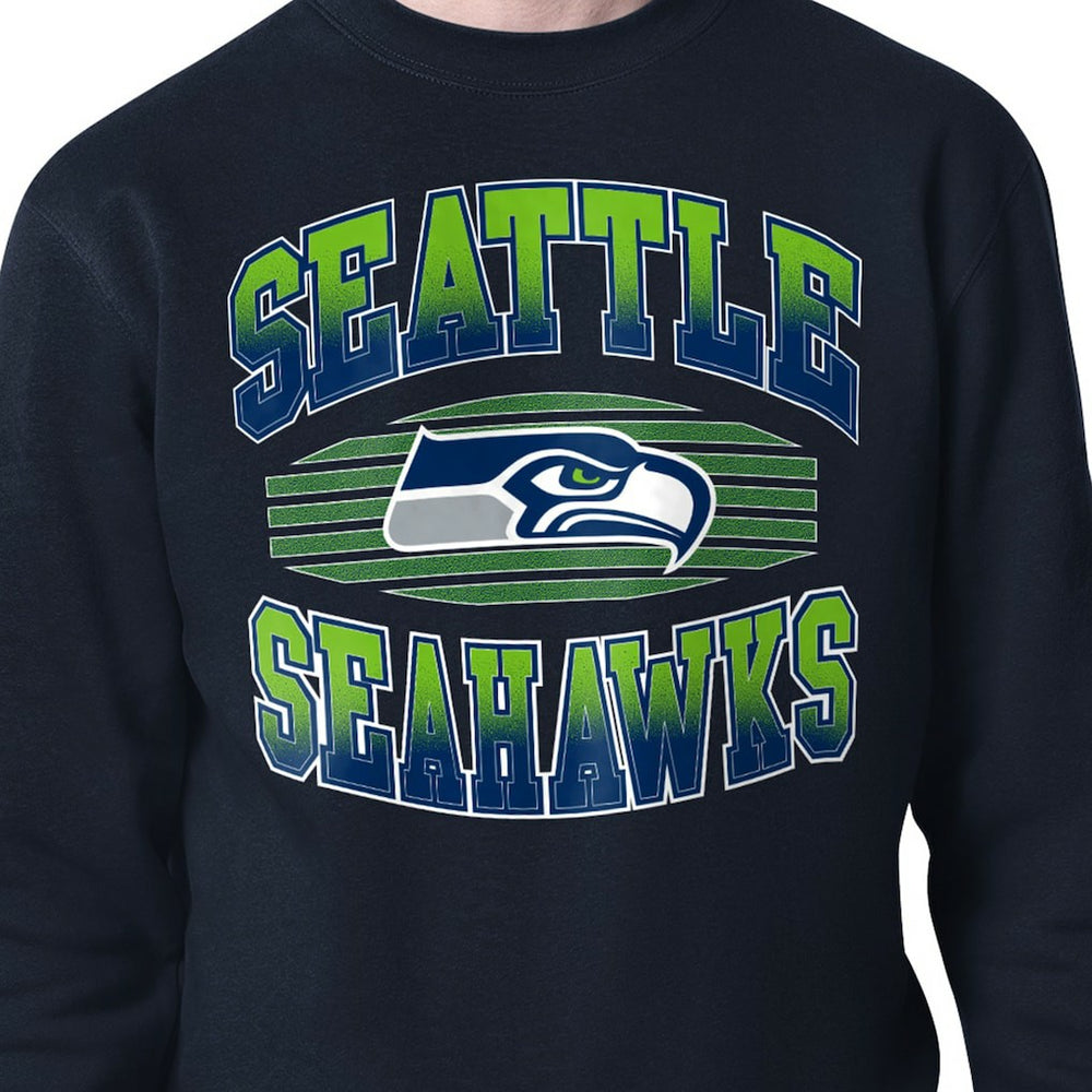 NFL Seattle Seahawks Starter Team Grit Graphic Fleece Pullover Sweatshirt
