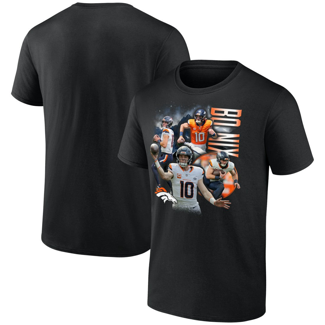 NFL Denver Broncos Bo Nix  Notorious Graphic T-Shirt