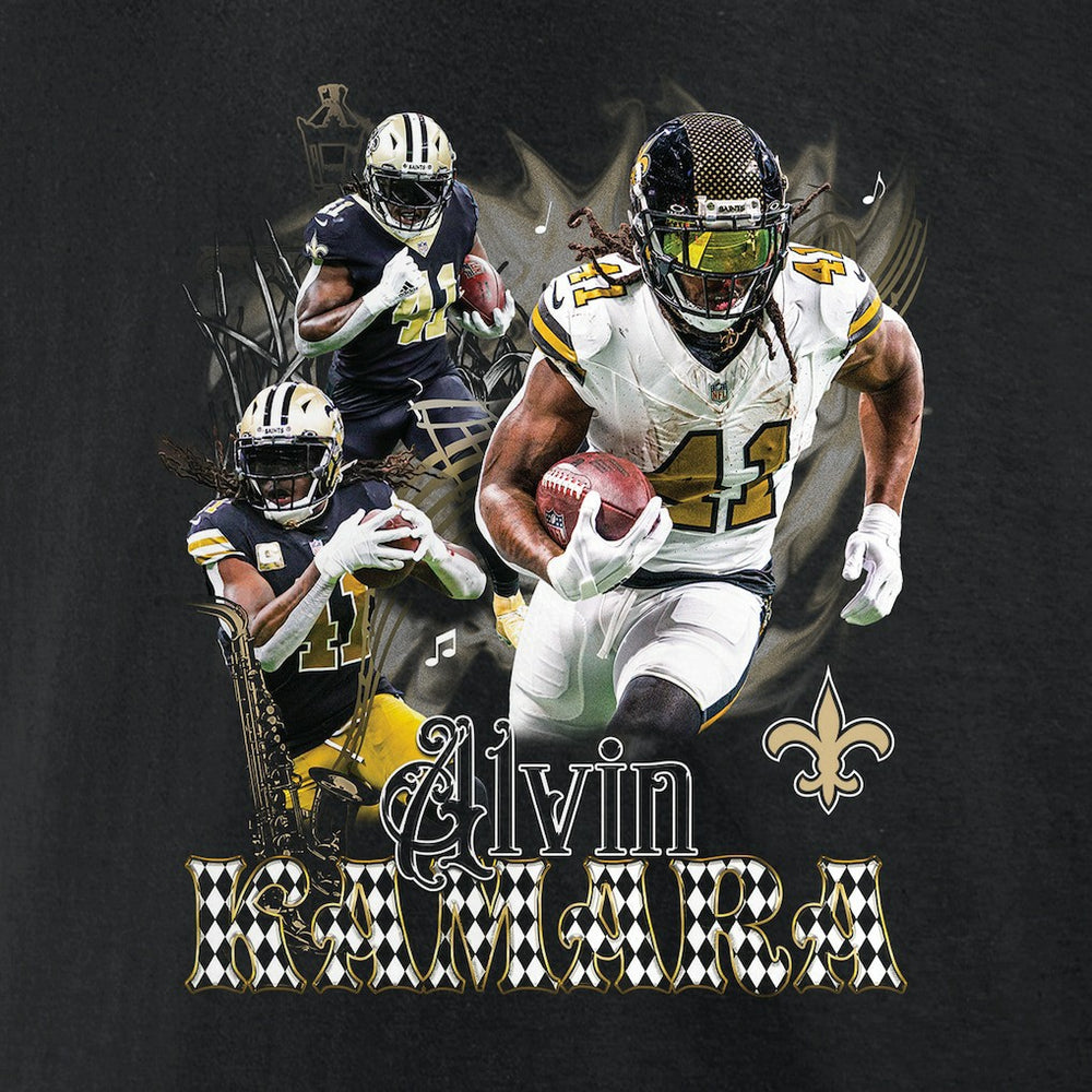 NFL New Orleans Saints Alvin Kamara  Notorious Graphic T-Shirt