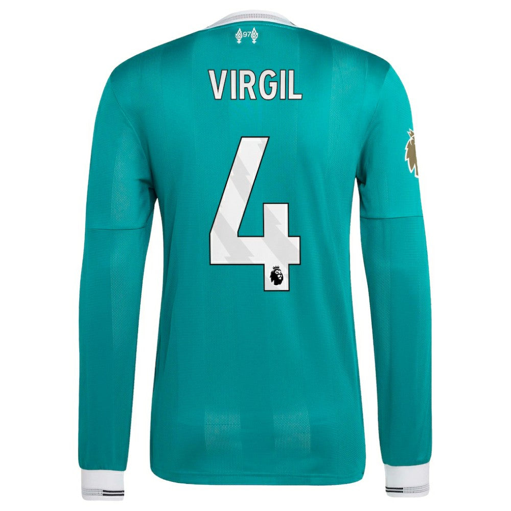 Virgil van Dijk Liverpool 2025/26 Third Long Sleeve Player Jersey / Soccer Discount