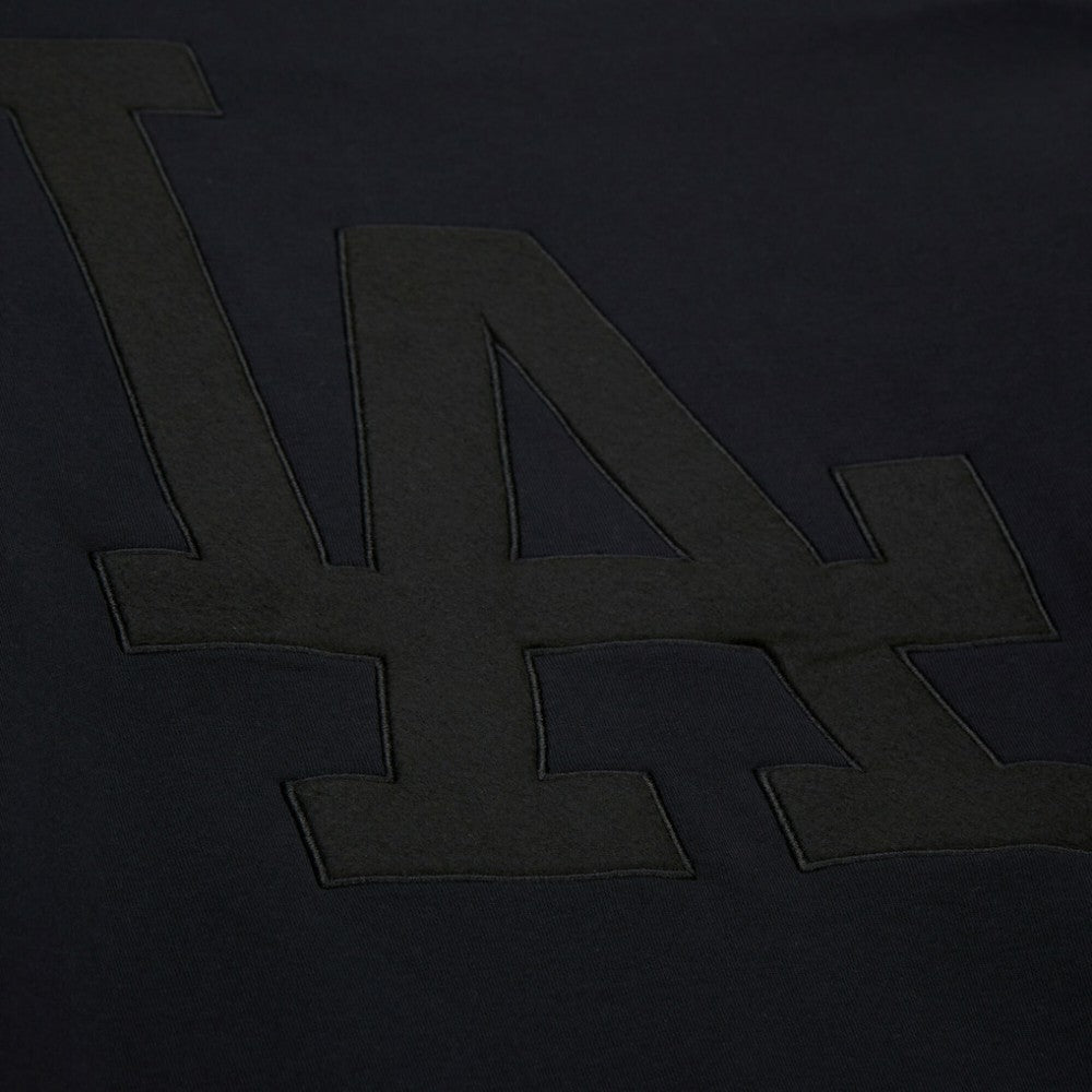Los Angeles Dodgers Phantom Fleece Crewneck Sweatshirt - Black | Mitchell & Ness