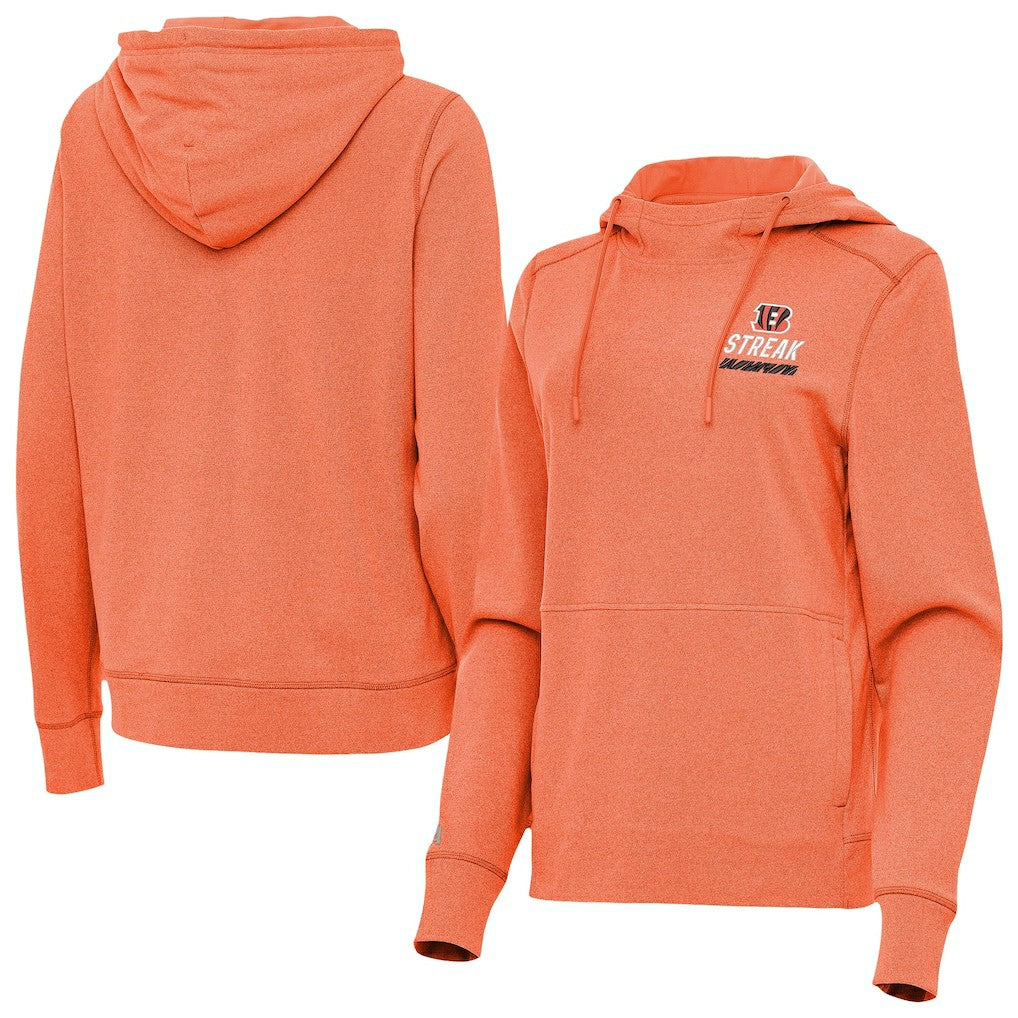 NFL Cincinnati Bengals Antigua Women's Streak Justice Pullover Hoodie