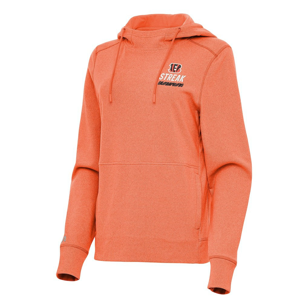 NFL Cincinnati Bengals Antigua Women's Streak Justice Pullover Hoodie