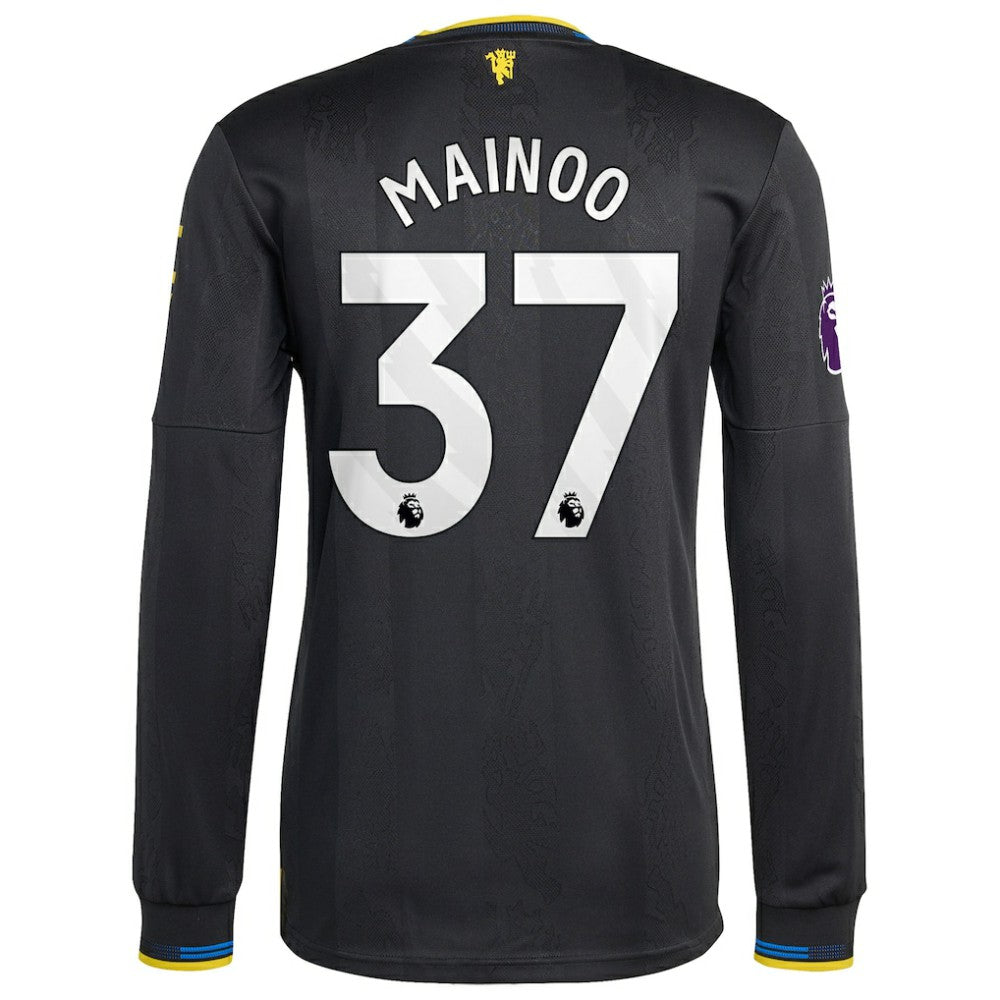 Kobbie Mainoo Manchester United 2025/26 Third Long Sleeve Player Jersey / Soccer Sale