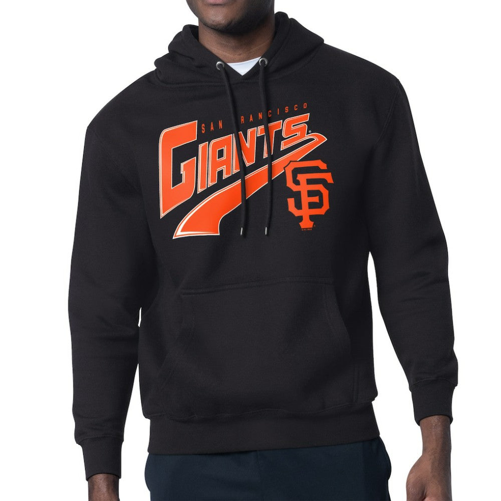 San Francisco Giants Starter Modern Tailsweep Fleece Tri-Blend Pullover Hoodie - Black