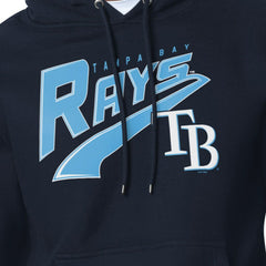 Tampa Bay Rays Starter Modern Tailsweep Fleece Tri-Blend Pullover Hoodie - Navy
