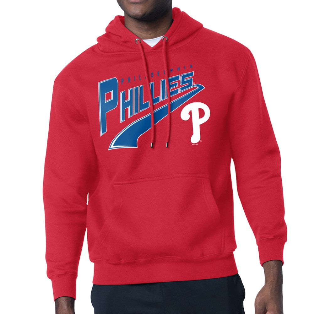 Philadelphia Phillies Starter Modern Tailsweep Fleece Tri-Blend Pullover Hoodie - Red
