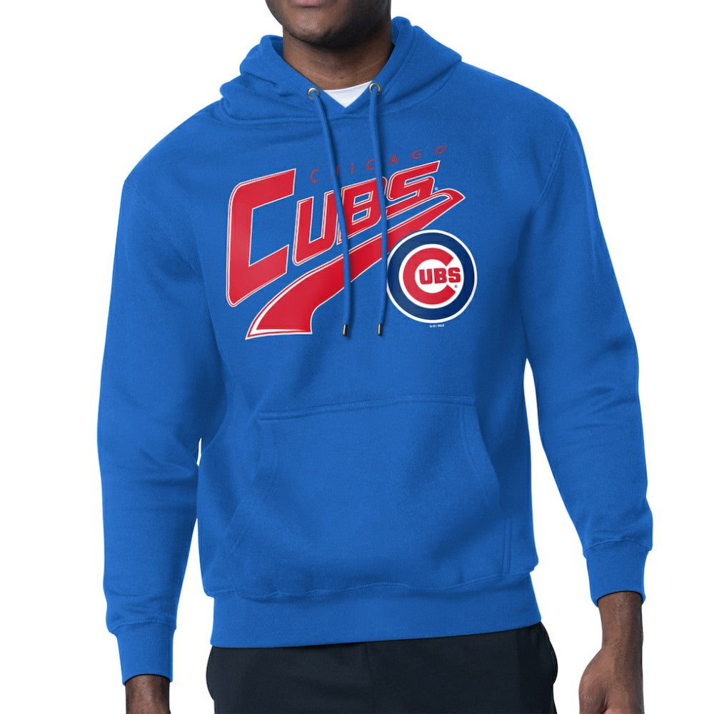 Chicago Cubs Starter Modern Tailsweep Fleece Tri-Blend Pullover Hoodie - Royal