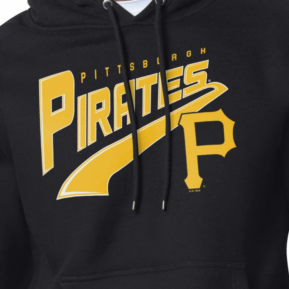 Pittsburgh Pirates Starter Modern Tailsweep Fleece Tri-Blend Pullover Hoodie - Black